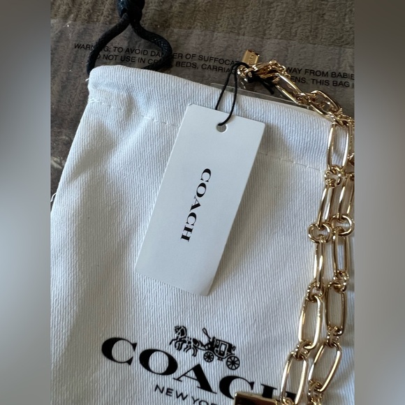 Coach Iconic Charm Chain Necklace nwt; sold out online - Picture 4 of 6
